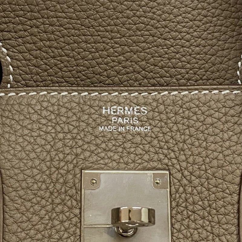 エルメス HERMES バーキン30 Y刻 エトゥープ シルバー金具 トゴ レディース ハンドバッグ