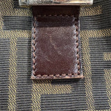 フェンディ FENDI ズッカ ハンドバッグ ブラウン ナイロンキャンバス レディース ハンドバッグ