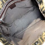 フェンディ FENDI ズッカ ハンドバッグ ブラウン ナイロンキャンバス レディース ハンドバッグ