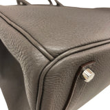 エルメス HERMES バーキン35 □P刻 エタン シルバー金具 トリヨンクレマンス レディース ハンドバッグ