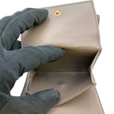 セリーヌ CELINE スモール トリフォールド ウォレット 10B573 ベージュ ドラムドカーフ レディース 二つ折り財布