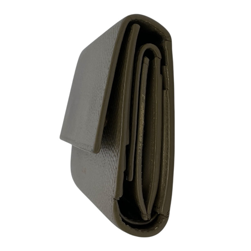 セリーヌ CELINE スモール トリフォールド ウォレット 10B573 ベージュ ドラムドカーフ レディース 二つ折り財布