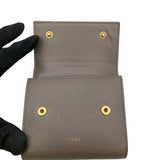 セリーヌ CELINE スモール トリフォールド ウォレット 10B573 ベージュ ドラムドカーフ レディース 二つ折り財布