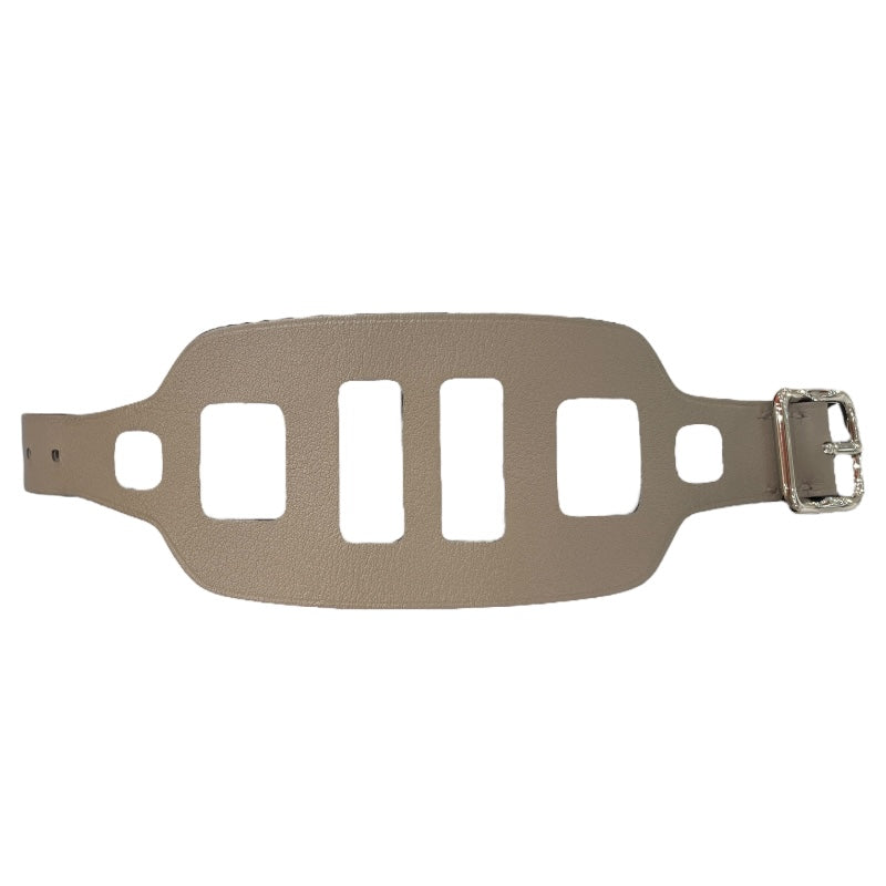 エルメス HERMES パランクスブレスレット T2 エトゥープ シルバー金具 スイフト アクセサリー