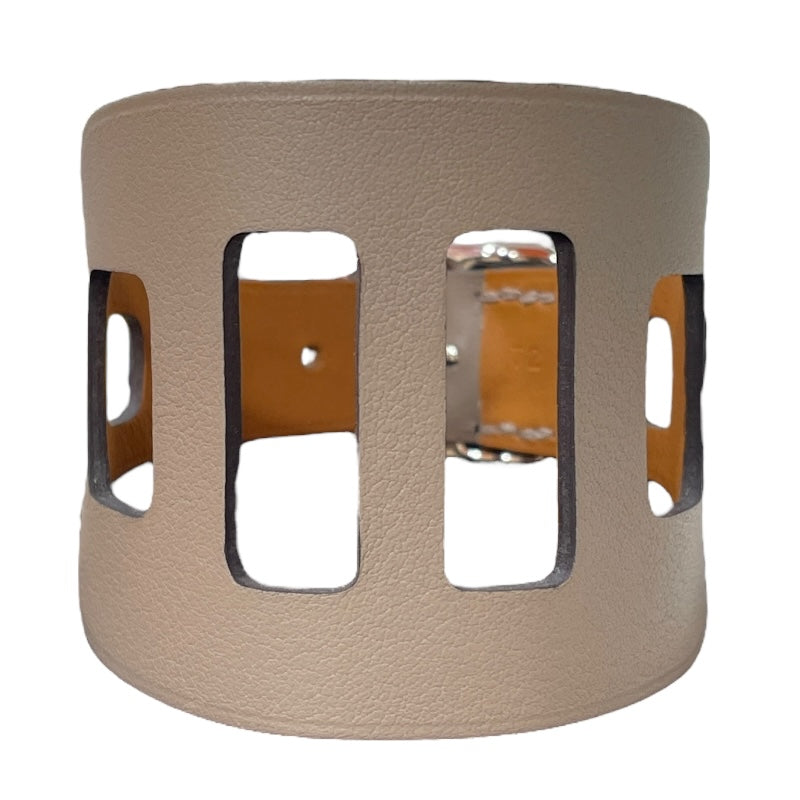 エルメス HERMES パランクスブレスレット T2 エトゥープ シルバー金具 スイフト アクセサリー