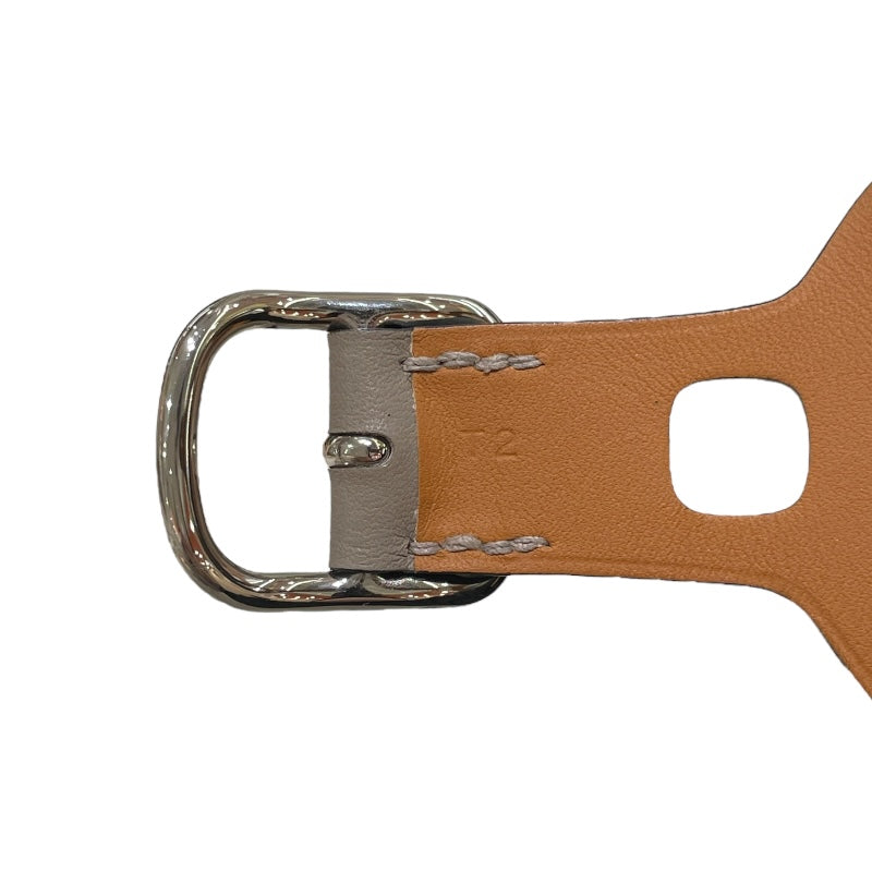 エルメス HERMES パランクスブレスレット T2 エトゥープ シルバー金具 スイフト アクセサリー