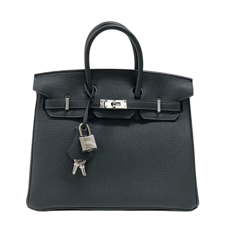 エルメス HERMES バーキン25 K刻 ヴェールフォンセ シルバー金具 トゴ レディース ハンドバッグ