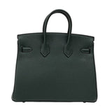エルメス HERMES バーキン25 K刻 ヴェールフォンセ シルバー金具 トゴ レディース ハンドバッグ
