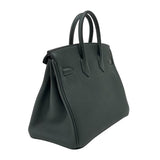 エルメス HERMES バーキン25 K刻 ヴェールフォンセ シルバー金具 トゴ レディース ハンドバッグ