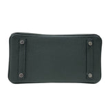 エルメス HERMES バーキン25 K刻 ヴェールフォンセ シルバー金具 トゴ レディース ハンドバッグ