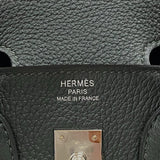 エルメス HERMES バーキン25 K刻 ヴェールフォンセ シルバー金具 トゴ レディース ハンドバッグ