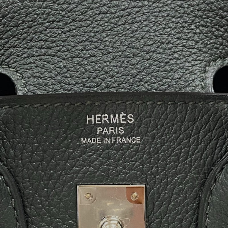 エルメス HERMES バーキン25 K刻 ヴェールフォンセ シルバー金具 トゴ レディース ハンドバッグ