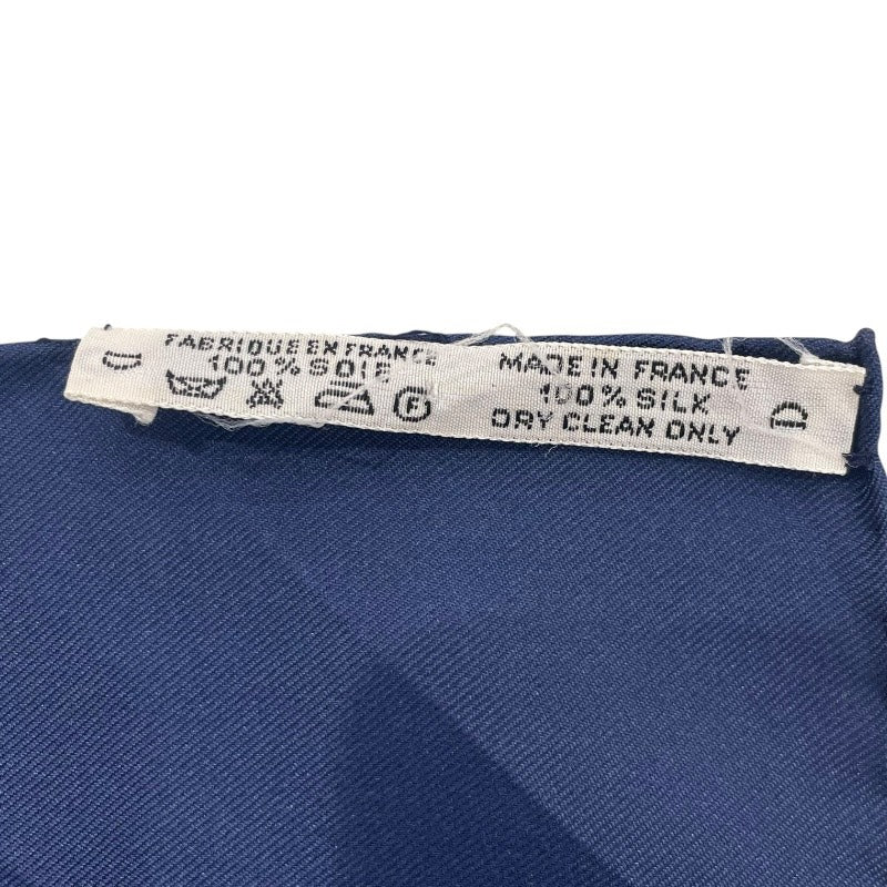 エルメス HERMES カレ90 BRIDES de GALA ブルー シルク シルク レディース スカーフ