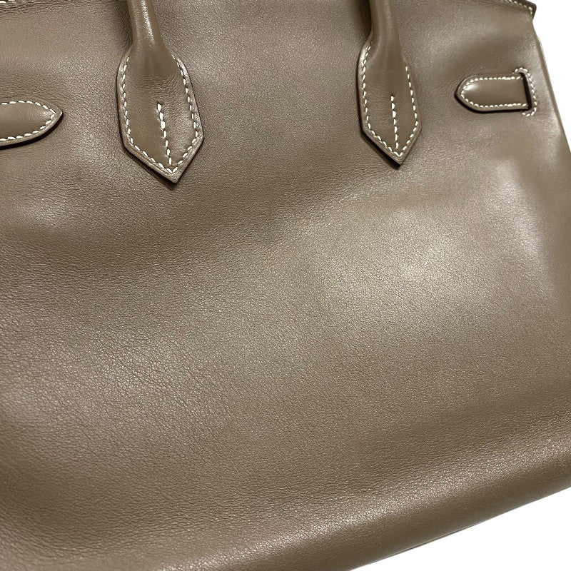 エルメス HERMES バーキン30 □J刻 エトゥープ シルバー金具 スイフト レディース ハンドバッグ