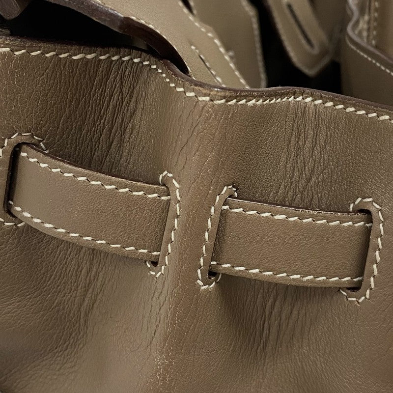 エルメス HERMES バーキン30 □J刻 エトゥープ シルバー金具 スイフト レディース ハンドバッグ