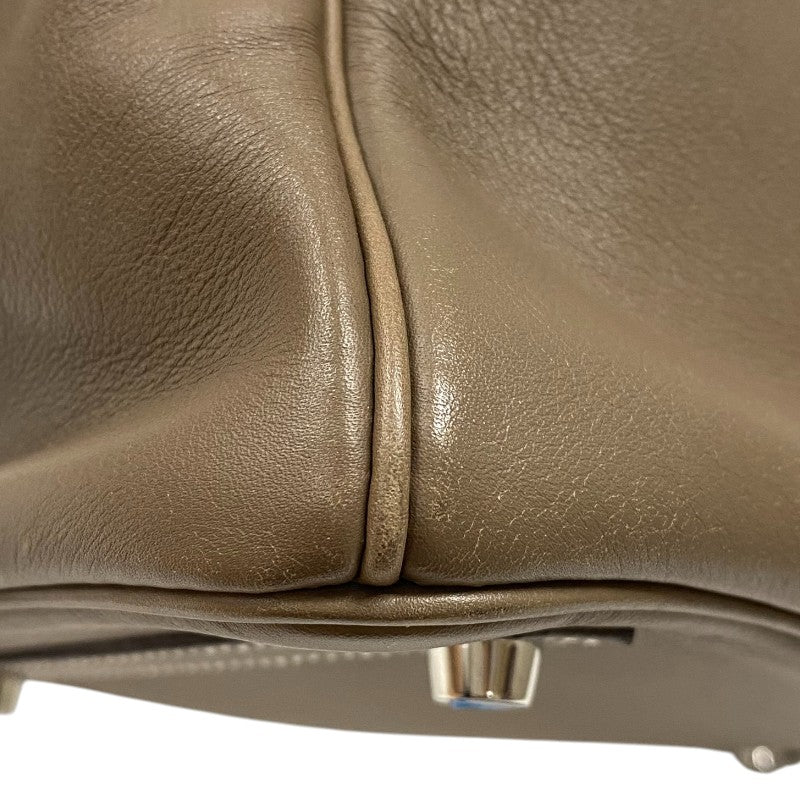 エルメス HERMES バーキン30 □J刻 エトゥープ シルバー金具 スイフト レディース ハンドバッグ