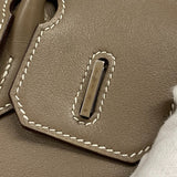 エルメス HERMES バーキン30 □J刻 エトゥープ シルバー金具 スイフト レディース ハンドバッグ