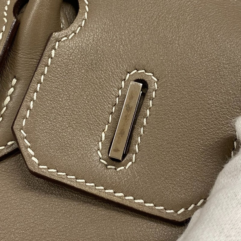 エルメス HERMES バーキン30 □J刻 エトゥープ シルバー金具 スイフト レディース ハンドバッグ