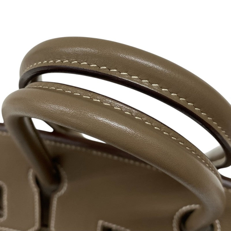 エルメス HERMES バーキン30 □J刻 エトゥープ シルバー金具 スイフト レディース ハンドバッグ