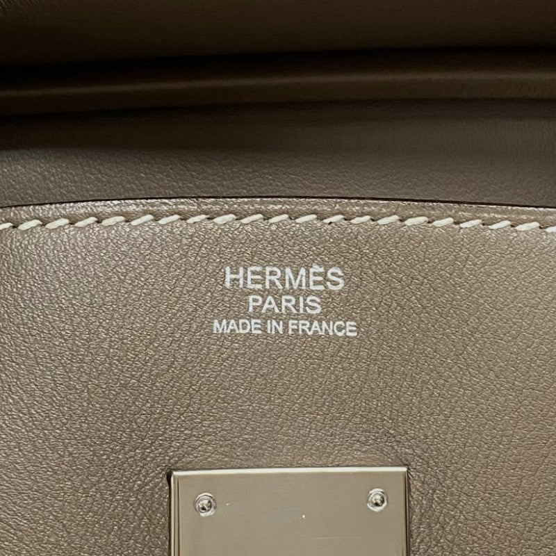エルメス HERMES バーキン30 □J刻 エトゥープ シルバー金具 スイフト レディース ハンドバッグ