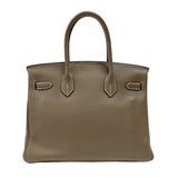 エルメス HERMES バーキン30 □J刻 エトゥープ シルバー金具 スイフト レディース ハンドバッグ
