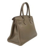 エルメス HERMES バーキン30 □J刻 エトゥープ シルバー金具 スイフト レディース ハンドバッグ