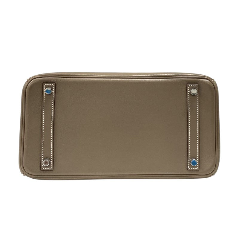 エルメス HERMES バーキン30 □J刻 エトゥープ シルバー金具 スイフト レディース ハンドバッグ