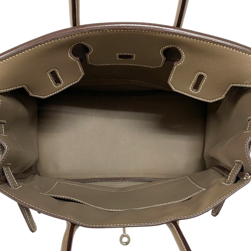 エルメス HERMES バーキン30 □J刻 エトゥープ シルバー金具 スイフト レディース ハンドバッグ