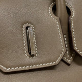 エルメス HERMES バーキン30 □J刻 エトゥープ シルバー金具 スイフト レディース ハンドバッグ