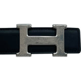 エルメス HERMES コンスタンス ベルト 75cm □F刻 ブラック・ゴールド ガリバー・トゴ レディース ベルト