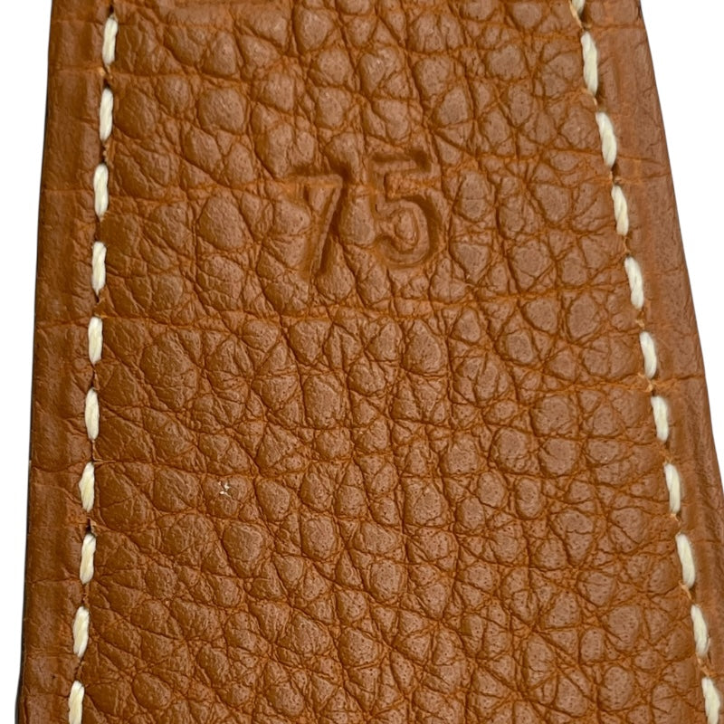 エルメス HERMES コンスタンス ベルト 75cm □F刻 ブラック・シルバー