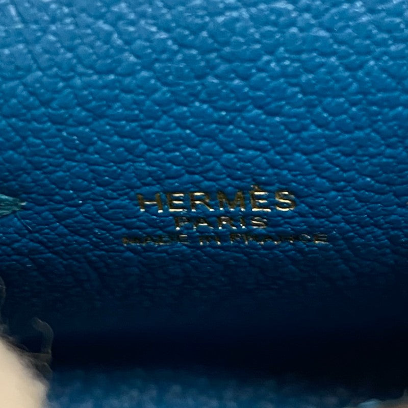 エルメス HERMES ケリーツイリーチャーム B刻 ブルーイズミール ゴールド金具 タデラクト レディース バッグチャーム