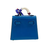 エルメス HERMES ケリーツイリーチャーム B刻 ブルーイズミール ゴールド金具 タデラクト レディース バッグチャーム