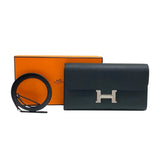 エルメス HERMES コンスタンストゥーゴー K刻 ブラック シルバー金具 エプソン レディース ショルダーバッグ クラッチバッグ