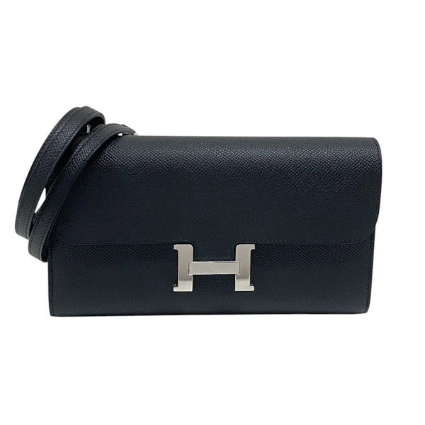 エルメス HERMES コンスタンストゥーゴー K刻 ブラック シルバー金具 エプソン レディース ショルダーバッグ クラッチバッグ