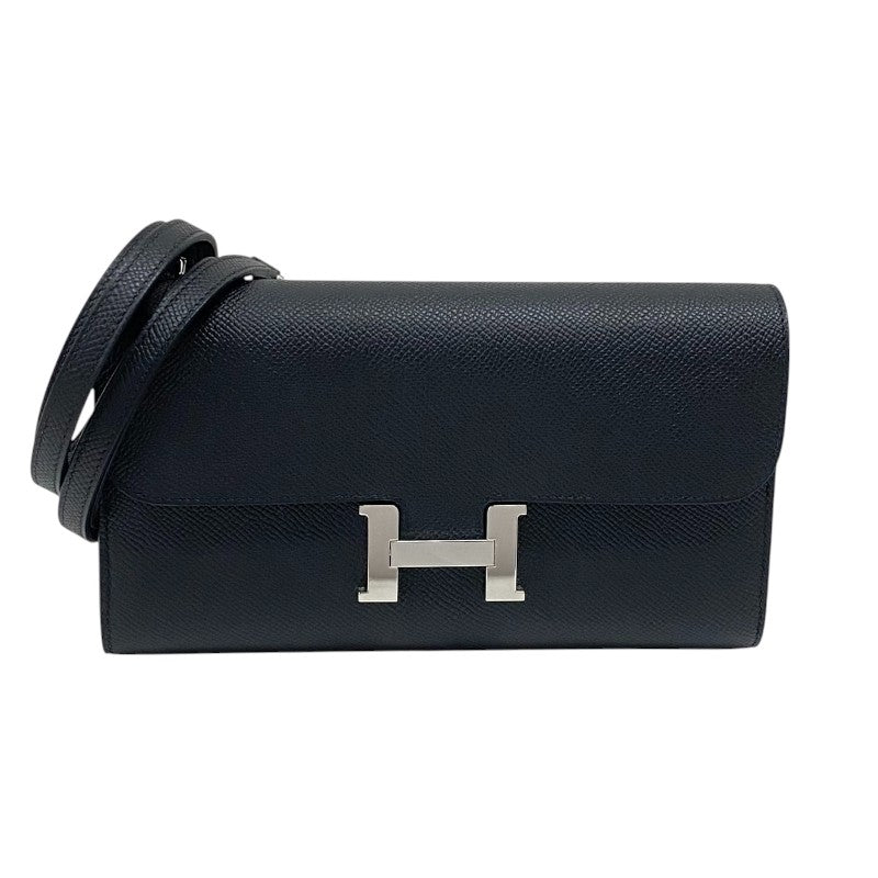 エルメス HERMES コンスタンストゥーゴー K刻 ブラック シルバー金具 エプソン レディース ショルダーバッグ クラッチバッグ