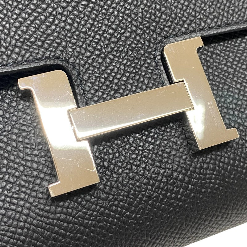 エルメス HERMES コンスタンストゥーゴー K刻 ブラック シルバー金具 エプソン レディース ショルダーバッグ クラッチバッグ