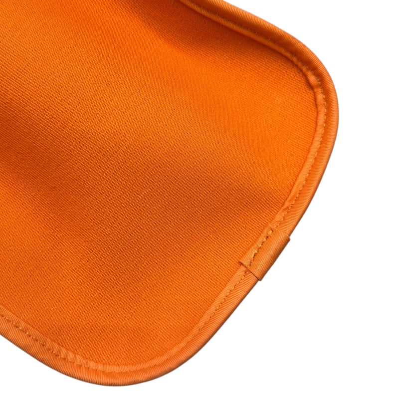 エルメス HERMES カバックエラン □L刻印 オレンジ　ゴールド トワル・ハンター レディース ハンドバッグ