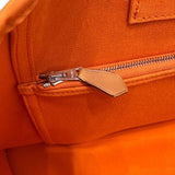 エルメス HERMES カバックエラン □L刻印 オレンジ　ゴールド トワル・ハンター レディース ハンドバッグ