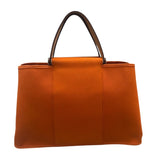 エルメス HERMES カバックエラン □L刻印 オレンジ　ゴールド トワル・ハンター レディース ハンドバッグ