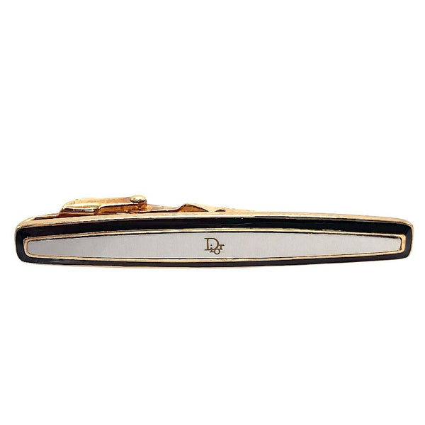 クリスチャン・ディオール Christian Dior ネクタイピン タイピン ホワイト×GD金具 メタル/GD メンズ タイピン