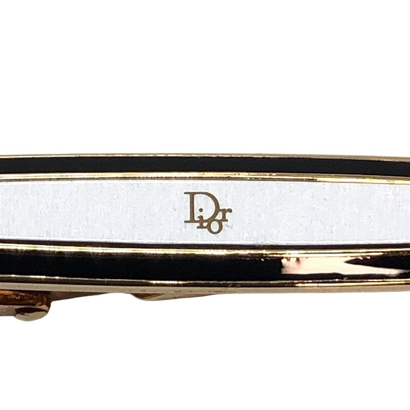 クリスチャン・ディオール Christian Dior ネクタイピン タイピン ホワイト×GD金具 メタル/GD メンズ タイピン