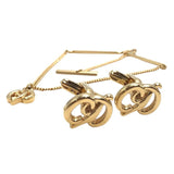 クリスチャン・ディオール Christian Dior カフス＆ネクタイチェーン セット ゴールド メタル メンズ カフス