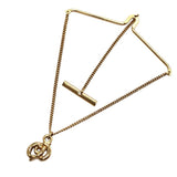 クリスチャン・ディオール Christian Dior カフス＆ネクタイチェーン セット ゴールド メタル メンズ カフス