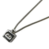 クリスチャン・ディオール Christian Dior キューブネックレス シルバー SV レディース ネックレス