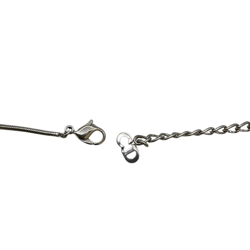 クリスチャン・ディオール Christian Dior キューブネックレス シルバー SV レディース ネックレス