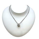 クリスチャン・ディオール Christian Dior キューブネックレス シルバー SV レディース ネックレス