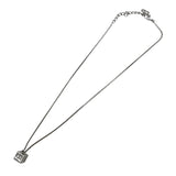 クリスチャン・ディオール Christian Dior キューブネックレス シルバー SV レディース ネックレス