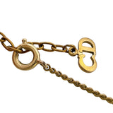 クリスチャン・ディオール Christian Dior ロゴネックレス ゴールド メタル・クリスタル アクセサリー