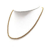 クリスチャン・ディオール Christian Dior ツイストチェーン ロープチェーン ネックレス ロゴ イエローゴールド メタル アクセサリー